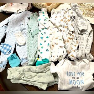 Multiples pajamas for baby boy Size 0/3 months